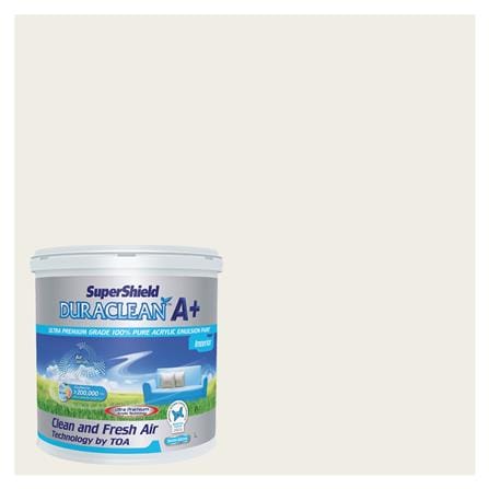 สีน้ำทาภายใน TOA SUPERSHIELD DURACLEAN A PLUS #8444 สี SIERA BLANCA กึ่งเงา 2.5 แกลลอน_0