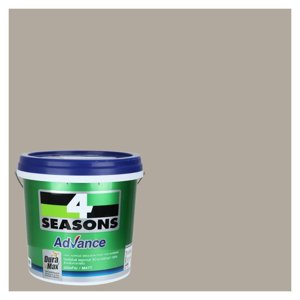 สีน้ำทาภายใน ชนิดด้าน TOA 4 SEASONS ADVANCE BASE B 8441 สี ZANZIBAR 9 ลิตร