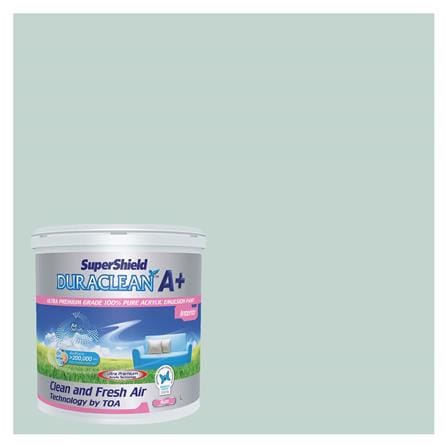 สีน้ำทาภายใน TOA SUPERSHIELD DURACLEAN A PLUS #8346 สี MISTY HARBOR 2.5 ด้าน แกลลอน_0