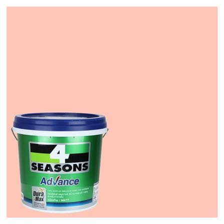 สีน้ำทาภายใน ชนิดด้าน TOA 4 SEASONS ADVANCE BASE A 8041 สี PINK MORN 9 ลิตร_0
