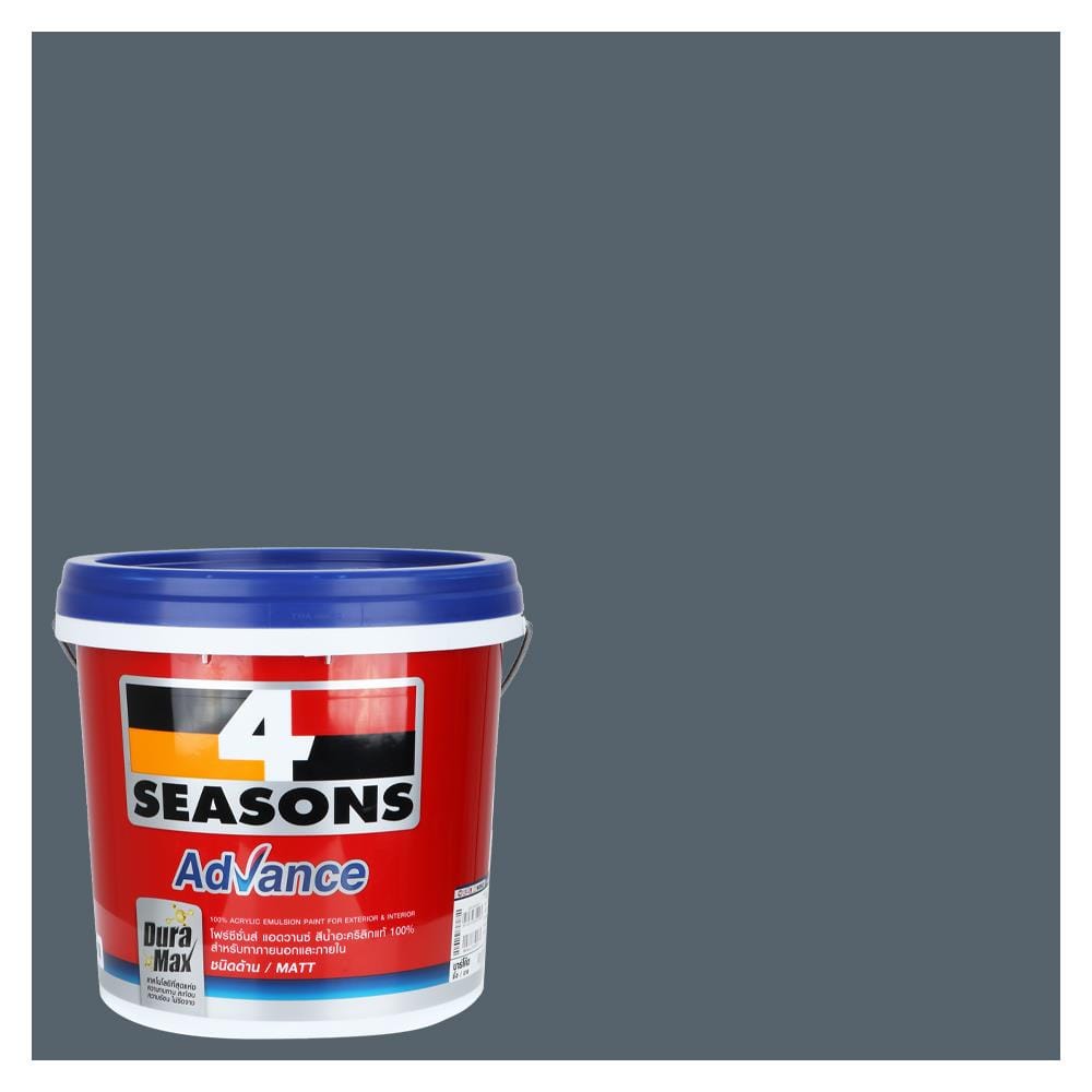 สีน้ำทาภายนอก TOA 4 SEASONS ADVANCE 8262 สี BLUE LAKE ด้าน 2.5 แกลลอน