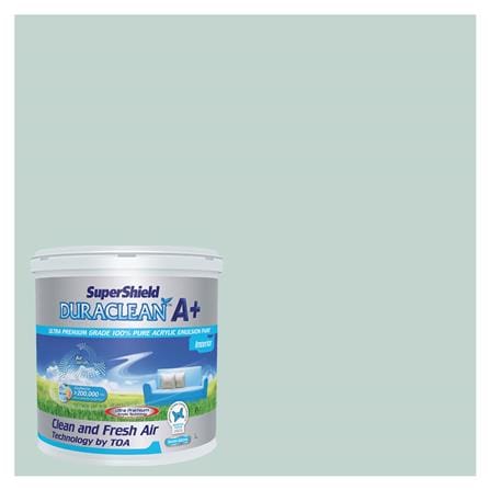 สีน้ำทาภายใน TOA SUPERSHIELD DURACLEAN A PLUS #8346 สี MISTY HARBOR กึ่งเงา 2.5 แกลลอน_0