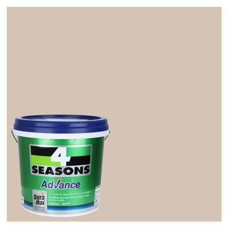 สีน้ำทาภายใน ชนิดด้าน TOA 4 SEASONS ADVANCE BASE A 8778 สี WALNUT CREAM 9 ลิตร_0