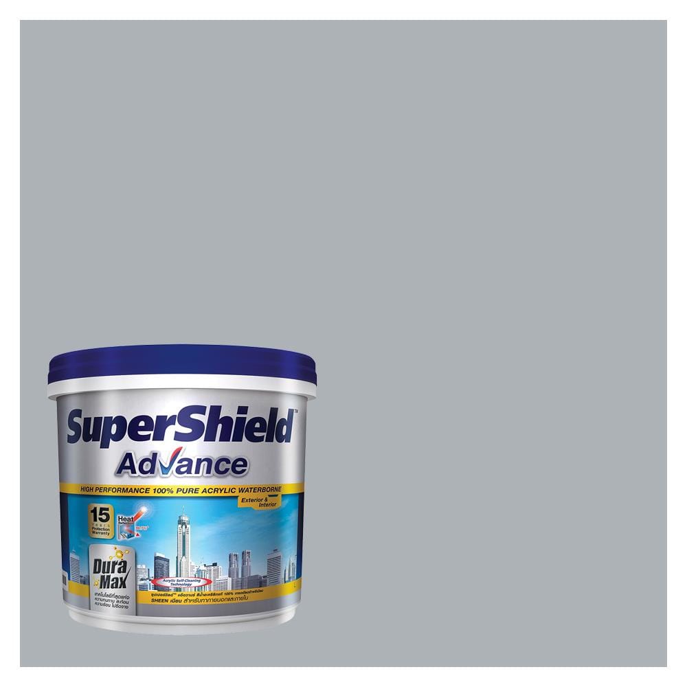 สีน้ำทาภายนอก TOA SUPERSHIELD ADVANCE #8257 สี DOLPHIN DANCE เนียน 9 ลิตร