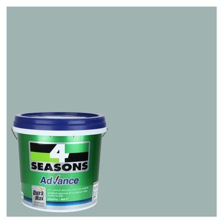 สีน้ำทาภายใน ชนิดด้าน TOA 4 SEASONS ADVANCE BASE B 8344 สี MYSTIC LAKE 9 ลิตร_0