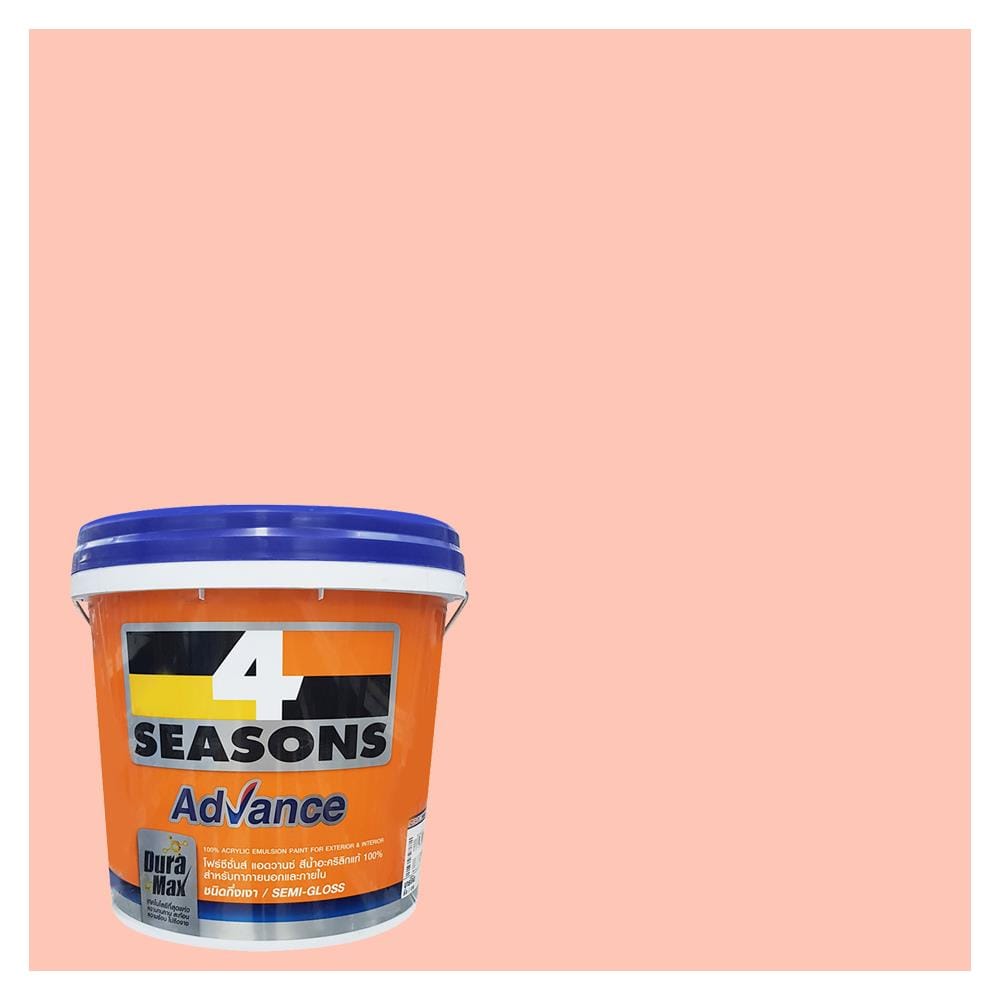 สีน้ำทาภายนอก TOA 4 SEASONS ADVANCE 8041 สี PINK MORN กึ่งเงา 2.5 แกลลอน