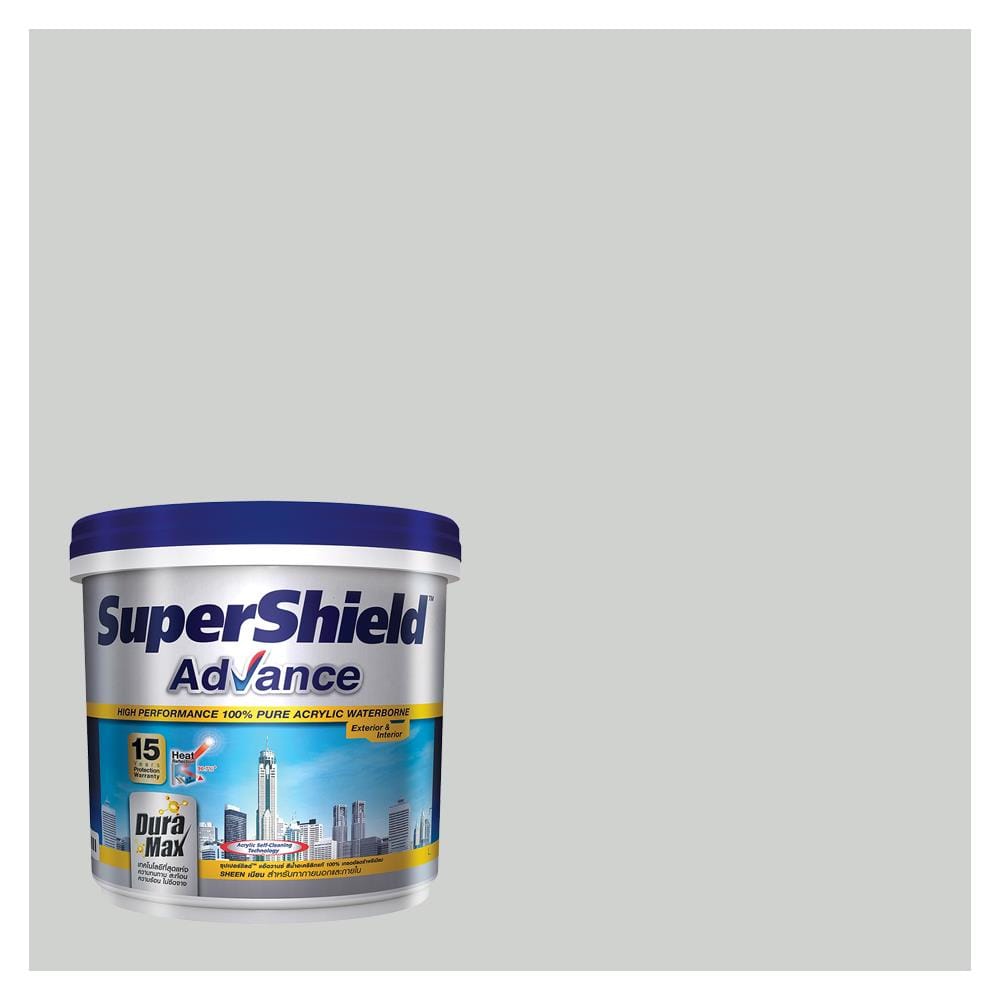 สีน้ำทาภายนอก TOA SUPERSHIELD ADVANCE 8291  สี GREY MARE เนียน 9 ลิตร