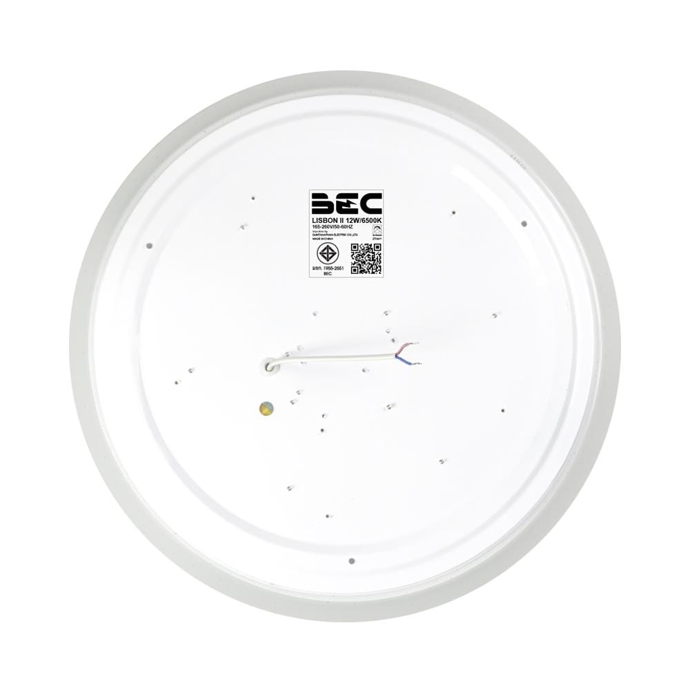 ไฟเพดาน LED BEC LISBON II 10 นิ้ว 12 วัตต์ DAYLIGHT สีขาว
