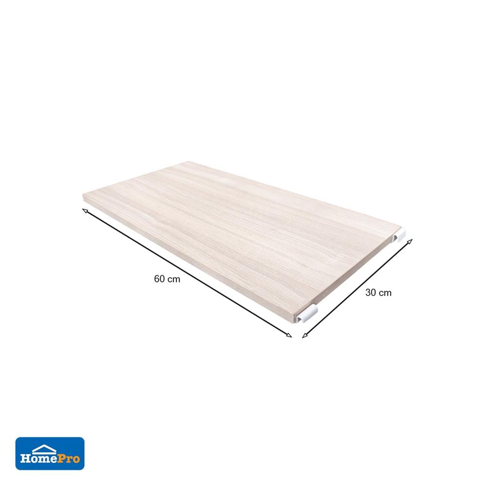 แผ่นชั้นไม้เมลามีน STACKO COZI 60x30x1.6 ซม. สีวอลนัท