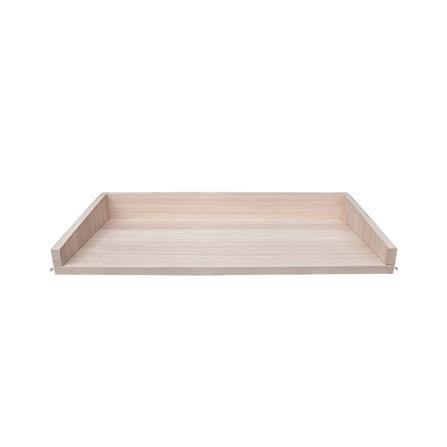 แผ่นชั้นไม้เมลามีนพร้อมขอบกันตก STACKO COZI 62.2X30X7.6 ซม. สีวอลนัท_1