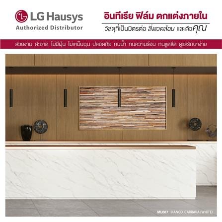 วอลล์สติ๊กเกอร์ LX HAUSYS ML067 1.22X2 ม. สีขาว_3
