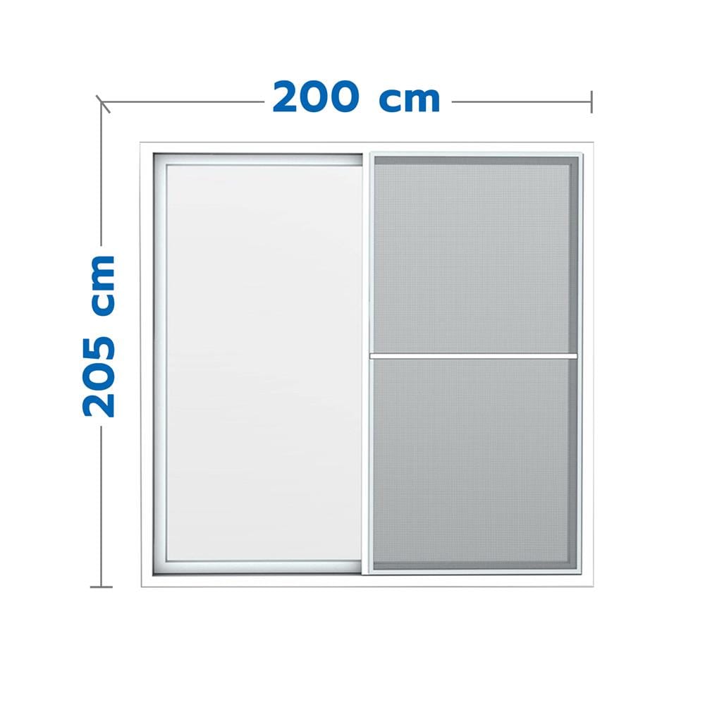 ประตูบานเลื่อน UPVC S-S HOFFEN PRO 200X205 ซม. สีขาว