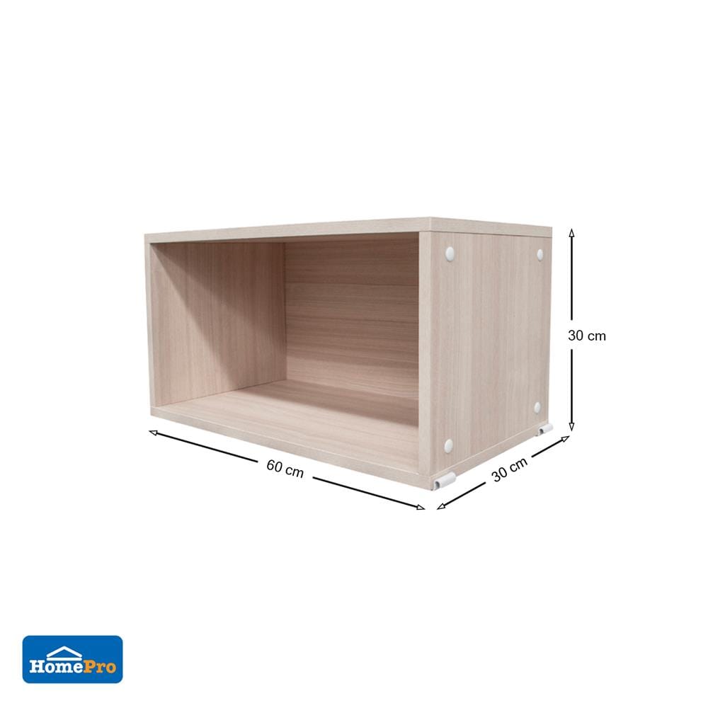 กล่องไม้เมลามีน STACKO COZI 60X30X30 ซม. สีวอลนัท
