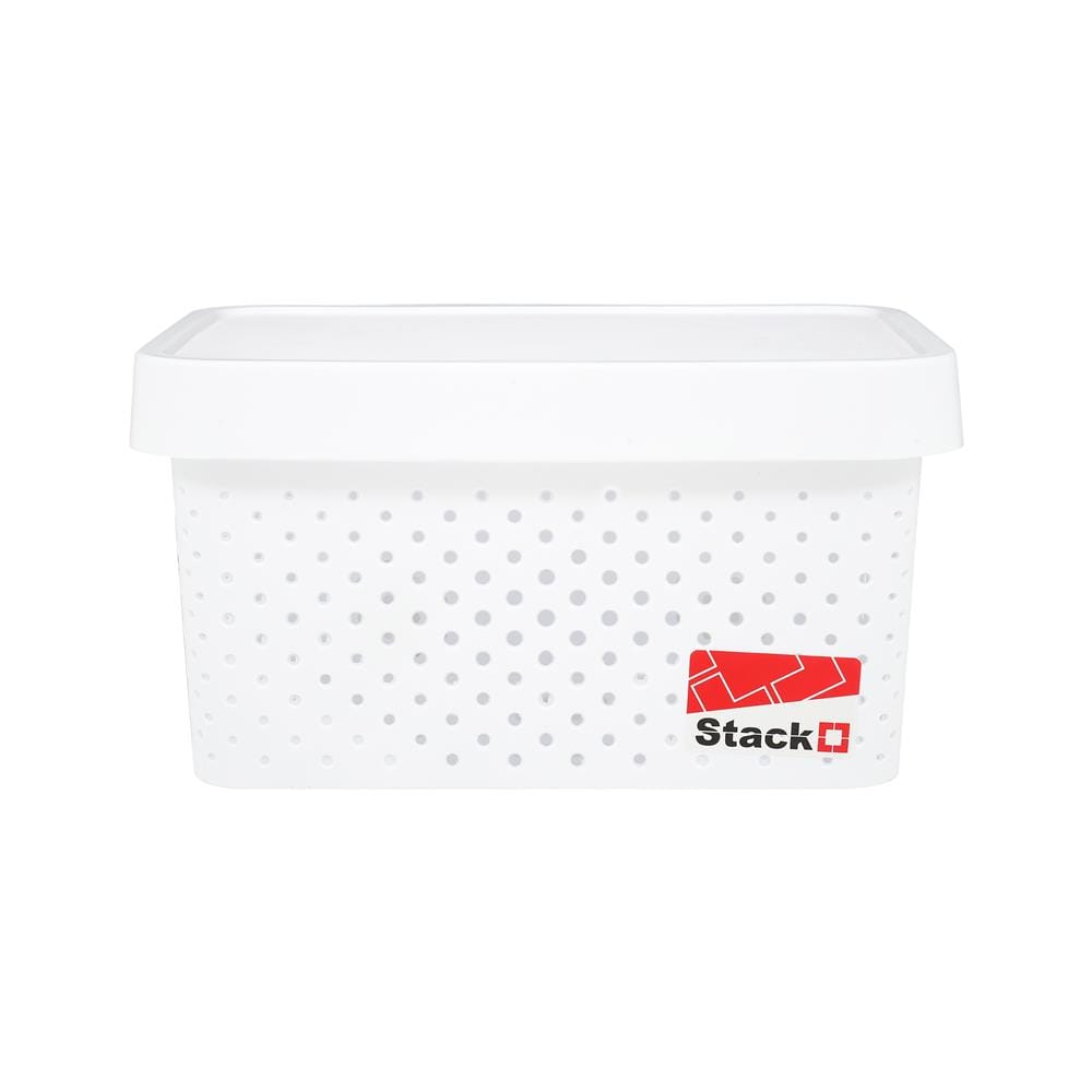 กล่องฝาปิด STACKO BALM S 22x31.6x17 ซม. สีขาว