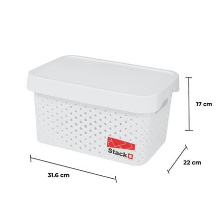 กล่องฝาปิด STACKO BALM S 22x31.6x17 ซม. สีขาว_6