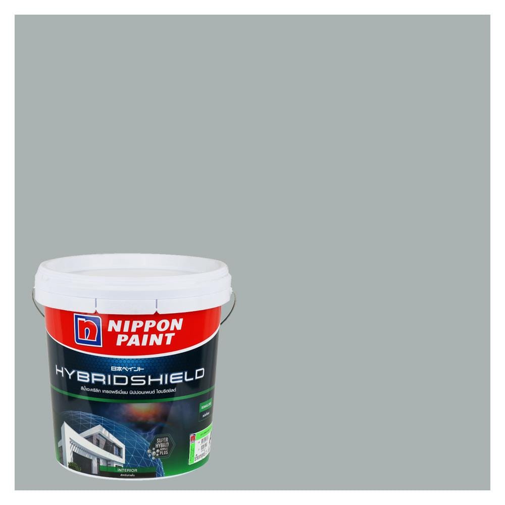 สีน้ำทาภายใน ชนิดกึ่งเงา NIPPON PAINT HYBRIDSHIELD BASE A NPN1993P สี WEATHERBELL 9 ลิตร