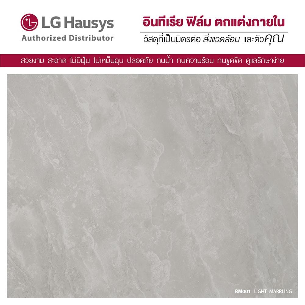 วอลล์สติ๊กเกอร์ LX HAUSYS BM001 1.22x2 ม. สีเทา