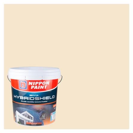 สีน้ำทาภายนอก NIPPON PAINT HYBRIDSHIELD สี SOFT PULP #NPOW1019P กึ่งเงา 2.5 แกลลอน