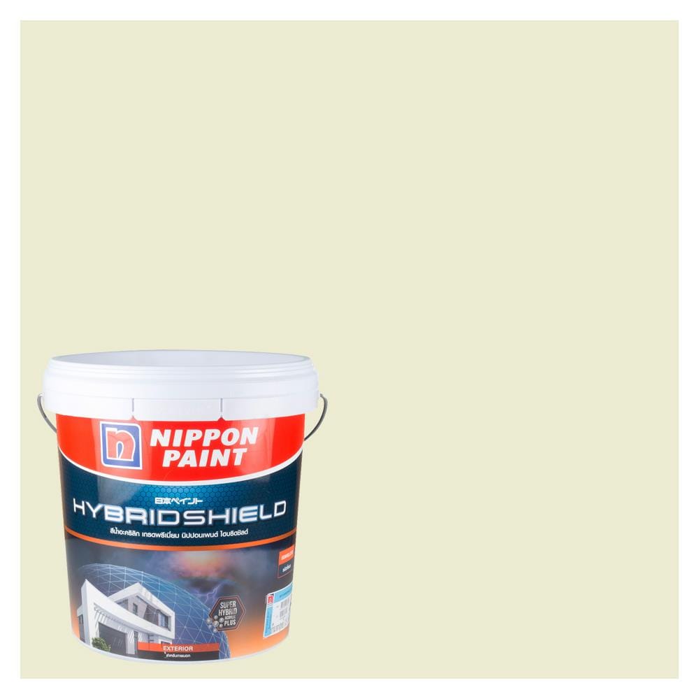 สีน้ำทาภายนอก NIPPON PAINT HYBRIDSHIELD สี NEVERLAND #NPBGG1775P กึ่งเงา 2.5 แกลลอน