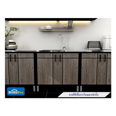 ตู้ตั้งพื้นท็อปซิงค์ 1 หลุม 1 ที่พัก + ก๊อก CABIN CHIC 90x85 ซม. สี GRAY OAK_1