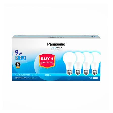 หลอด LED PANASONIC NEO 9 วัตต์ DAYLIGHT แพ็ก 4 ชิ้น_2