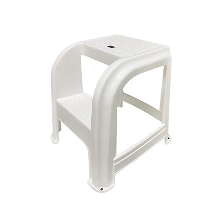 STEP STOOL MATALL 2-STEP WHITE