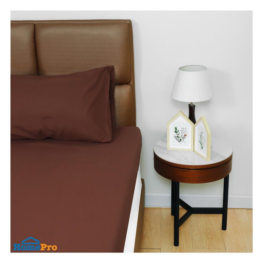 ชุดผ้าปูที่นอน TOPPER 3.5 ฟุต 2 ชิ้น HOME LIVING STYLE TWIN สีน้ำตาล