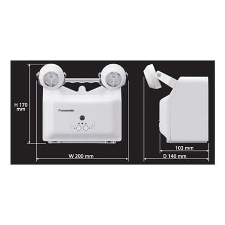 ไฟฉุกเฉิน LED สำรองไฟ 3 ชั่วโมง COOL WHITE PANASONIC รุ่น LDR300N_2