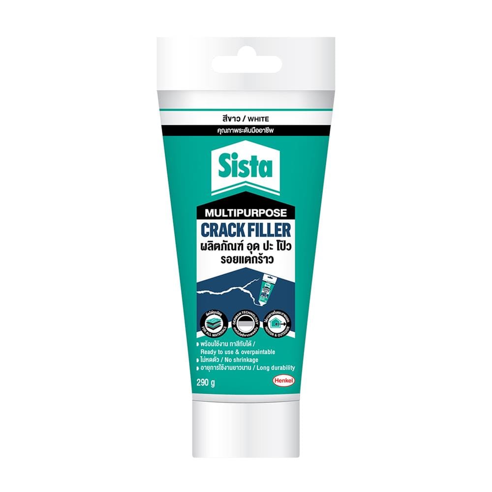 อะคริลิกซ่อมรอยแตก SISTA MULTIPURPOSE 290 กรัม สีขาว