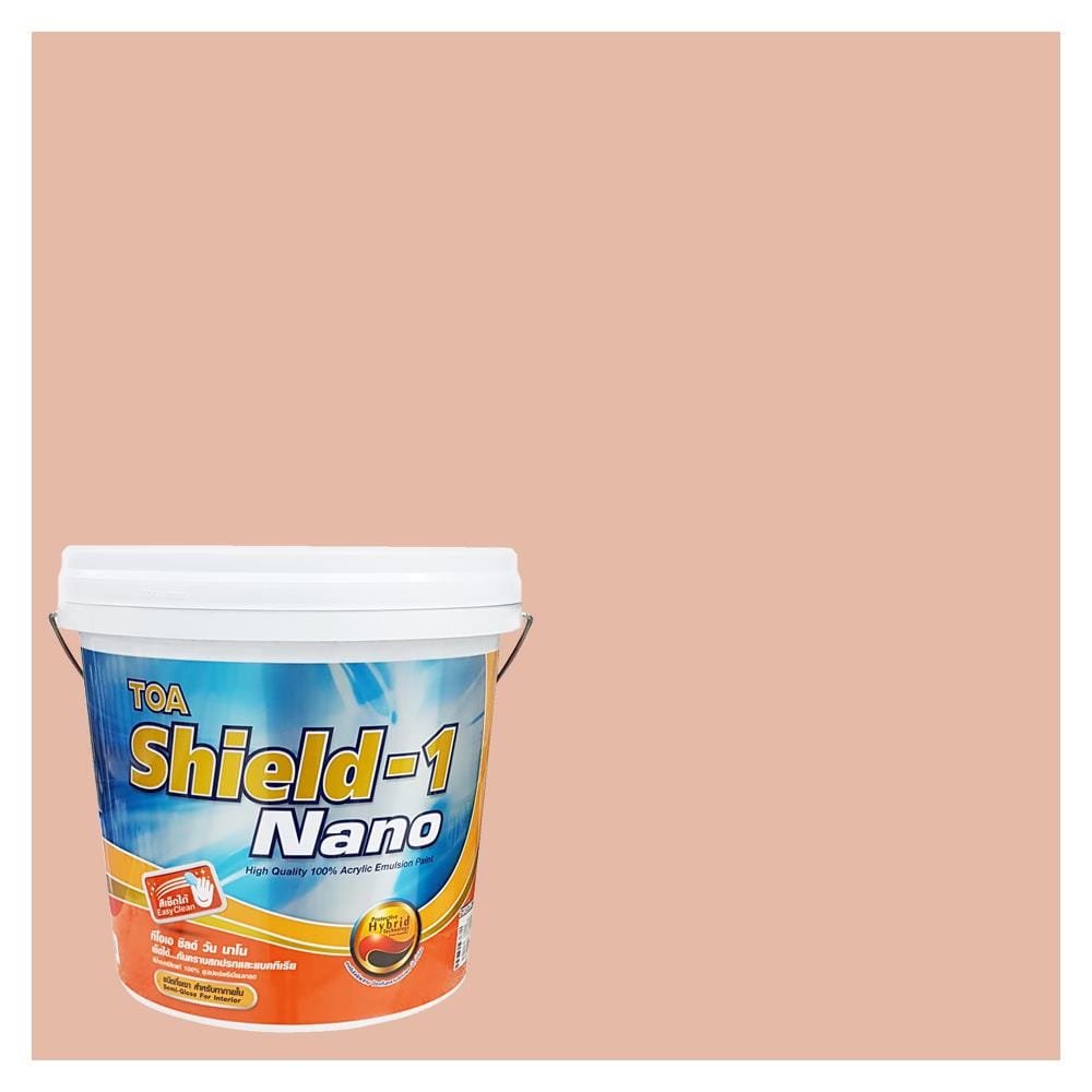 สีน้ำทาภายใน ชนิดกึ่งเงา TOA SHIELD-1 NANO BASE A 8618 สี WASAGA BEACH 9 ลิตร