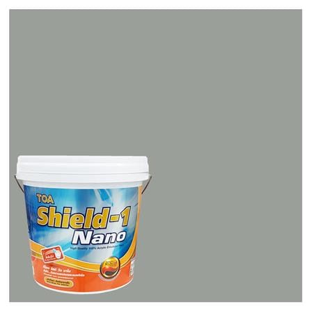 สีน้ำทาภายใน ชนิดกึ่งเงา TOA SHIELD-1 NANO BASE B 8329 สี PUSSY WILLOW 9 ลิตร_0