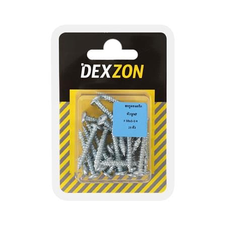 สกรูคอนกรีตหัวนูน DEXZON 10x1 1/4 นิ้ว 25 ชิ้น_1