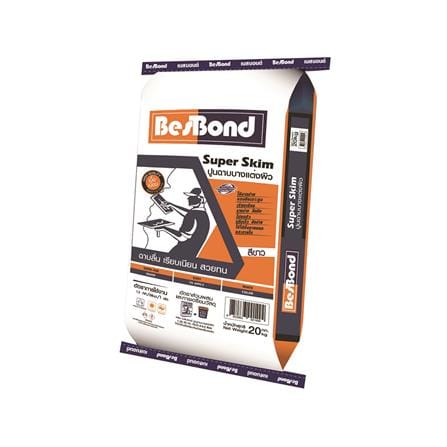 ซีเมนต์ฉาบบาง BESBOND SUPER SKIM 20 กก. สีขาว_1