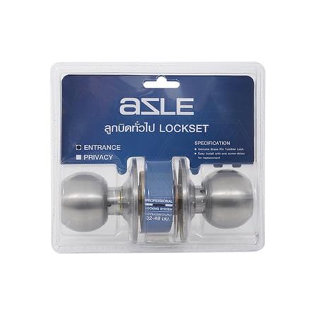 ลูกบิดประตู หัวกลม AZLE MAT053 สีสเตนเลส_4