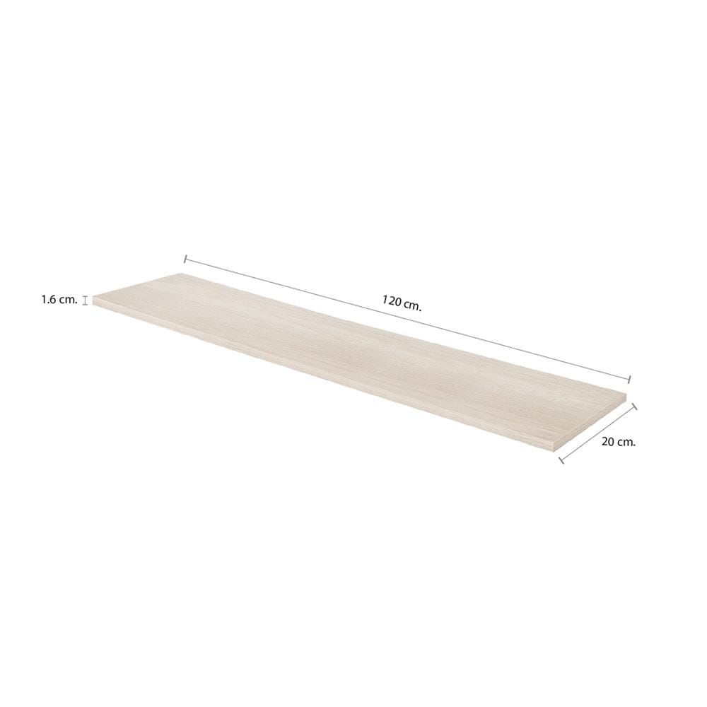 แผ่นชั้นไม้เมลามีน STACKO 120x20x1.6 ซม. สีโคลัมบัส