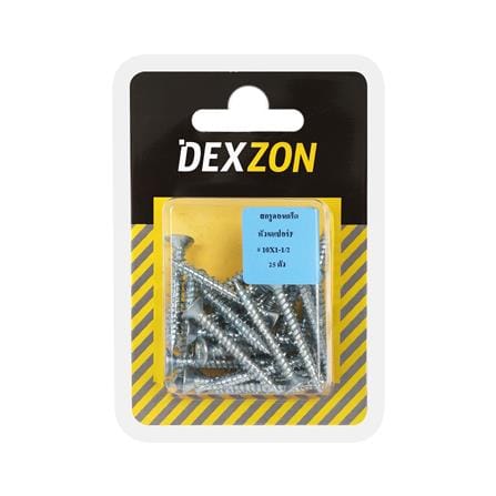 สกรูคอนกรีตหัวเตเปอร์ DEXZON 10x1 1/2 นิ้ว แพ็ก 25 ชิ้น_1