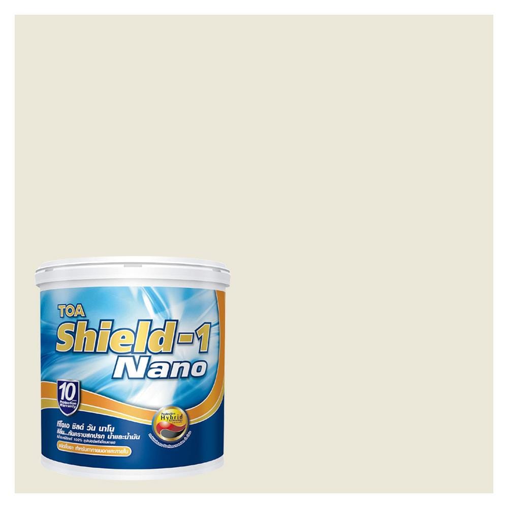 สีน้ำทาภายนอก TOA SHIELD-1 8483 สี CREAMY NATURAL กึ่งเงา 2.5 แกลลอน