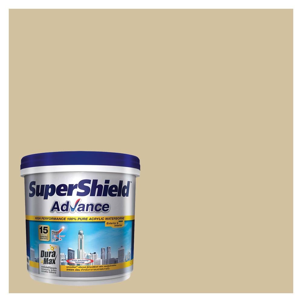 สีน้ำทาภายนอก TOA SUPERSHIELD ADVANCE 8513 สี PALE PORTABELLA เนียน 9 ลิตร