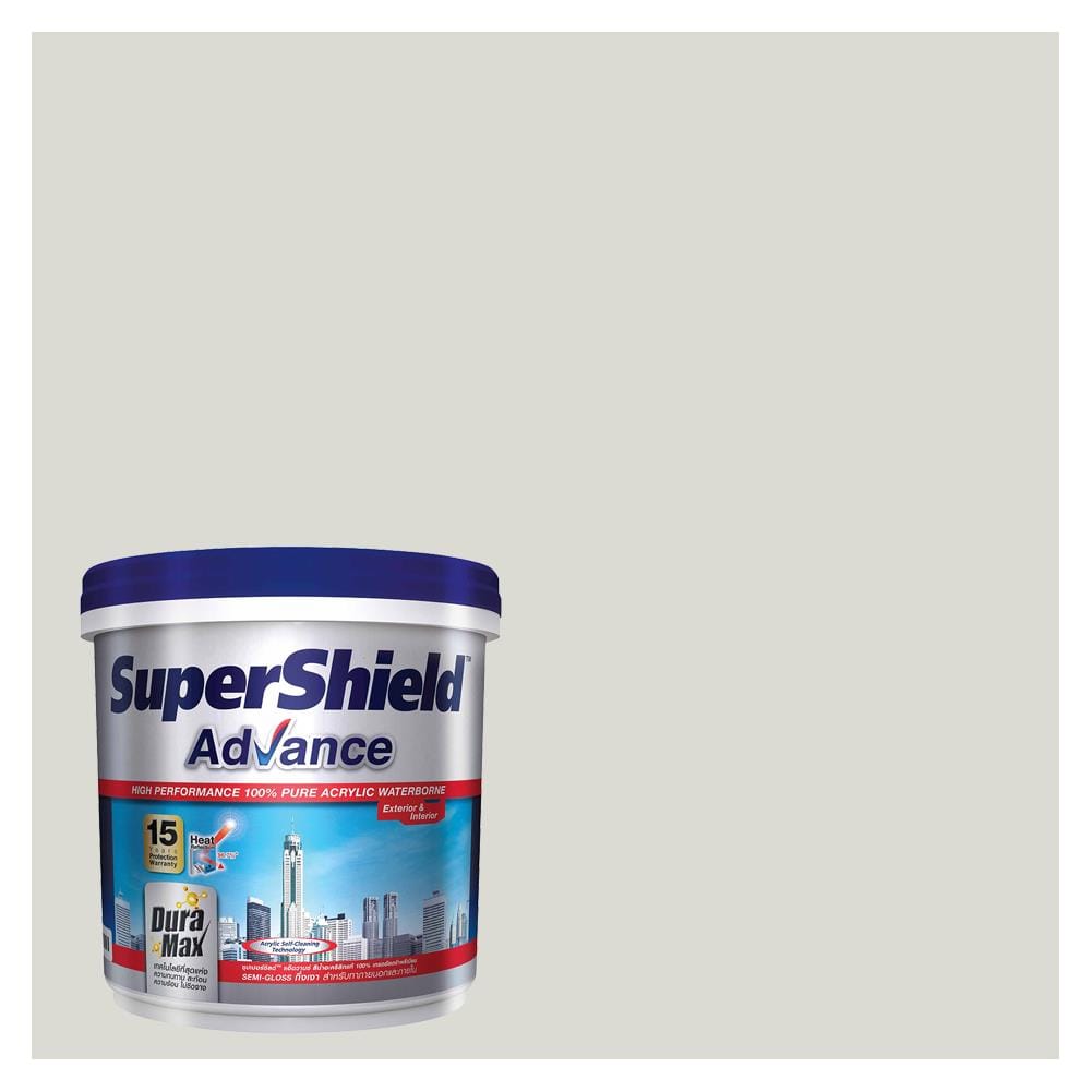 สีน้ำทาภายนอก TOA SUPERSHIELD ADVANCE #8332 สี WIBERIAN SNOWFLAKE กึ่งเงา 9 ลิตร