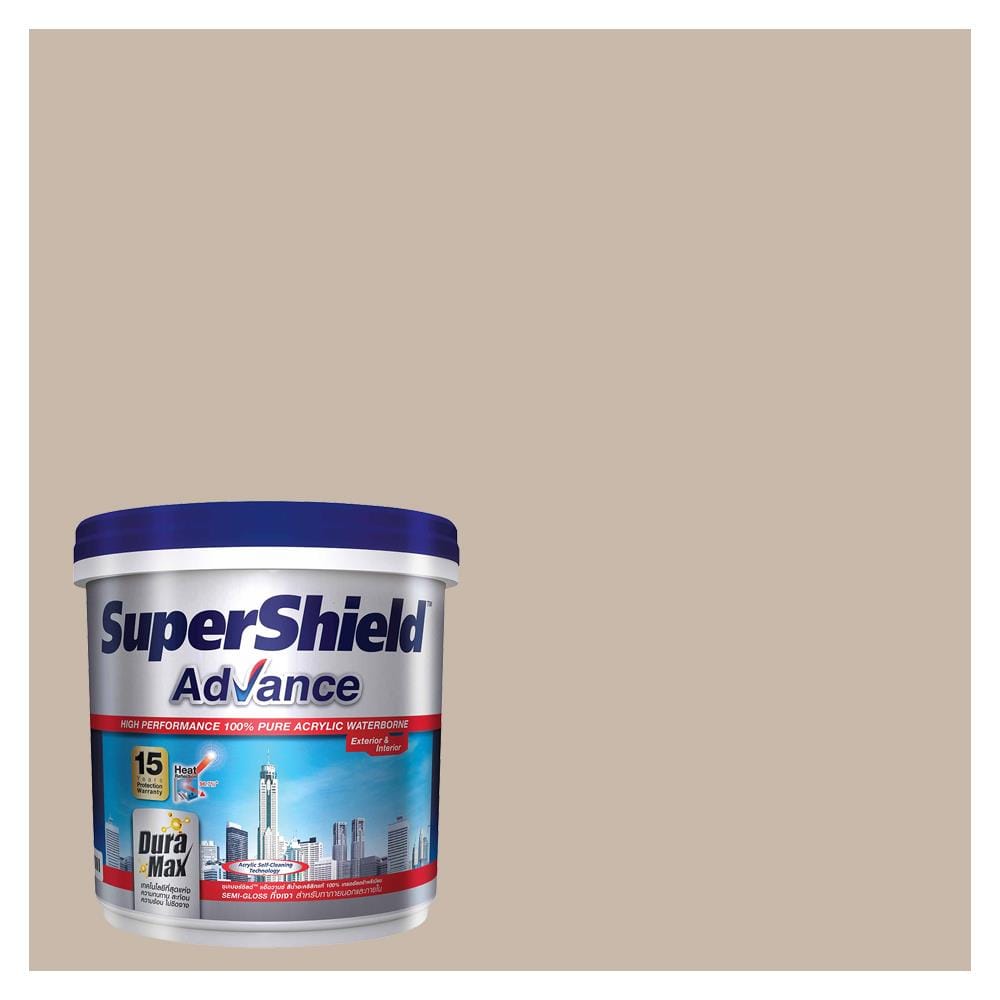 สีน้ำทาภายนอก TOA SUPERSHIELD ADVANCE 8770 สี BEIGE RAGE กึ่งเงา 9 ลิตร