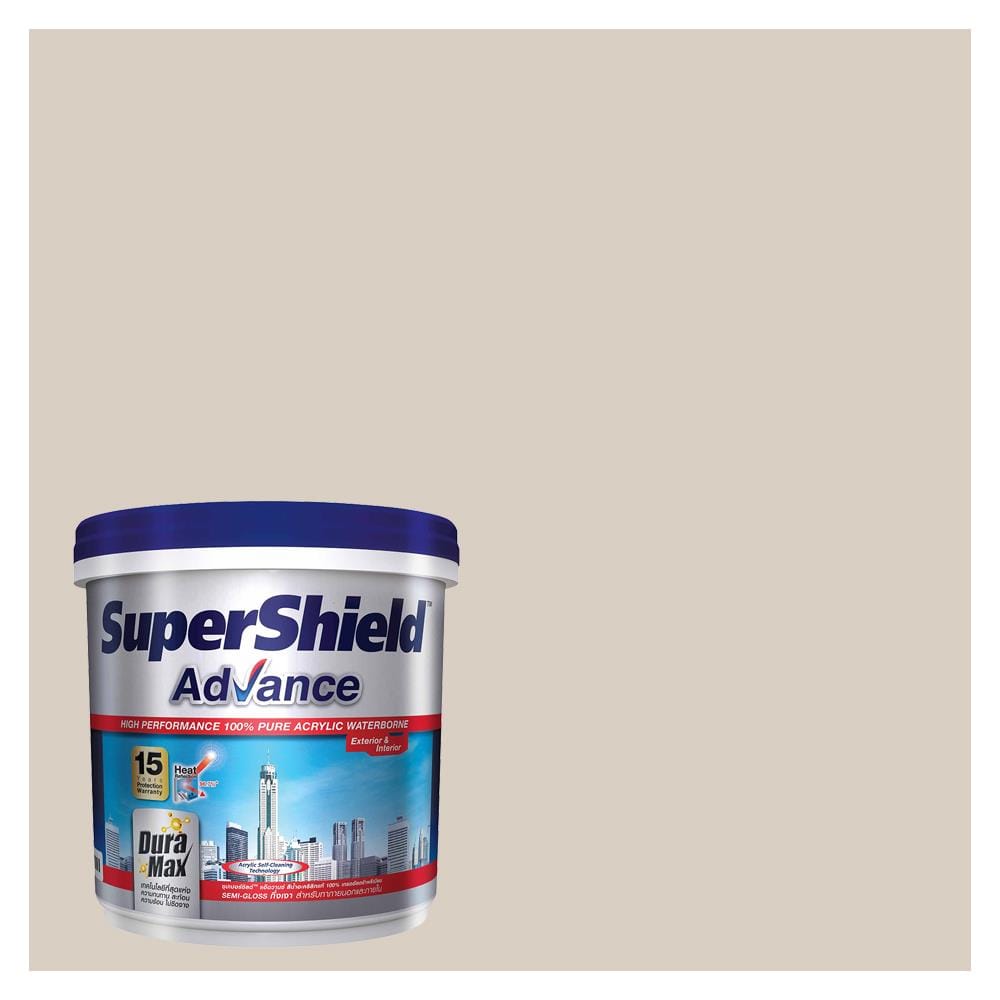 สีน้ำทาภายนอก TOA SUPERSHIELD ADVANCE 8763 สี OLYMPIC CIRCLE กึ่งเงา 9 ลิตร