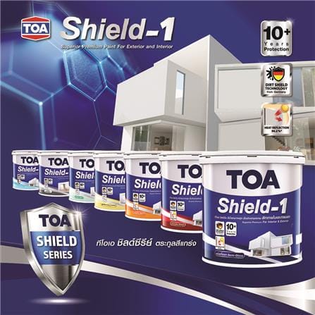 สีน้ำทาภายนอก TOA SHIELD-1 8535 สี TUMBLE TAN กึ่งเงา 2.5 แกลลอน_3