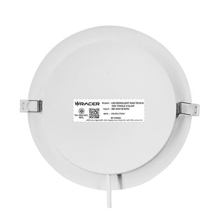 ดาวน์ไลท์ LED RACER INNO TECH-D 4 นิ้ว 10 วัตต์ DAYLIGHT/COOL WHITE/WARM WHITE สีขาว_2