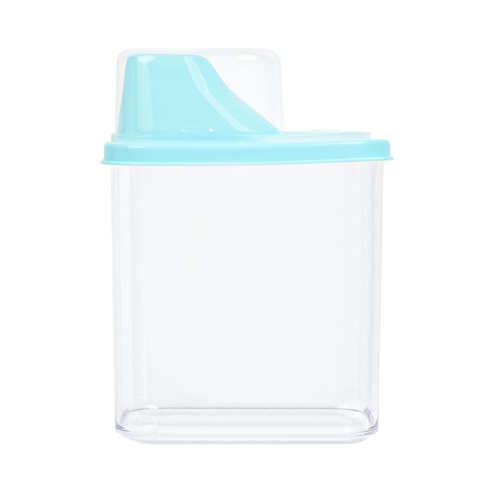 ขวดโหลเหลี่ยมฝาดึง SAN FELLI SCOOPING CUP 1.6 ลิตร สีฟ้า