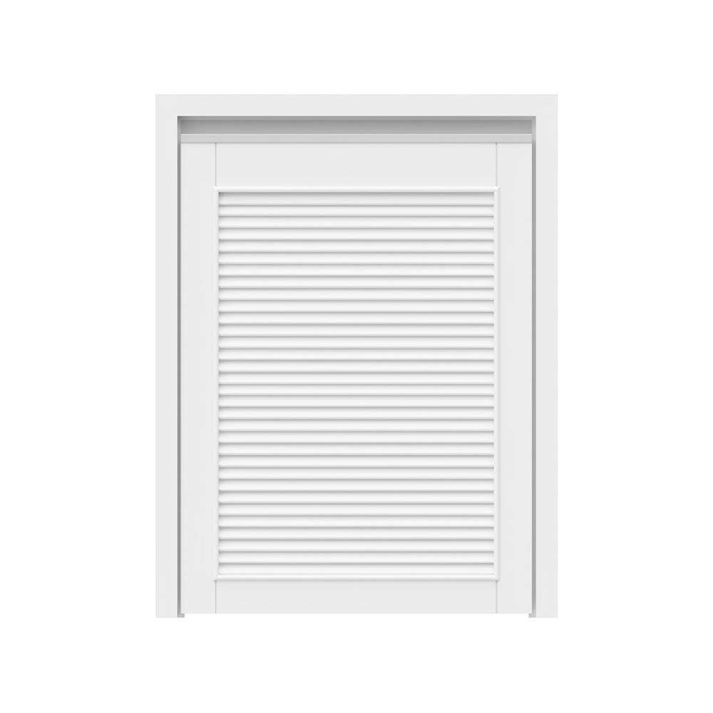 บานถังแก๊สเกล็ดเต็ม JUPITER ACADIA 53x72 ซม. สีขาว