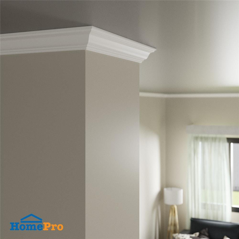 บัวฝ้าPS CROBERN-2401 6.5x300x1 ซม. สีขาว