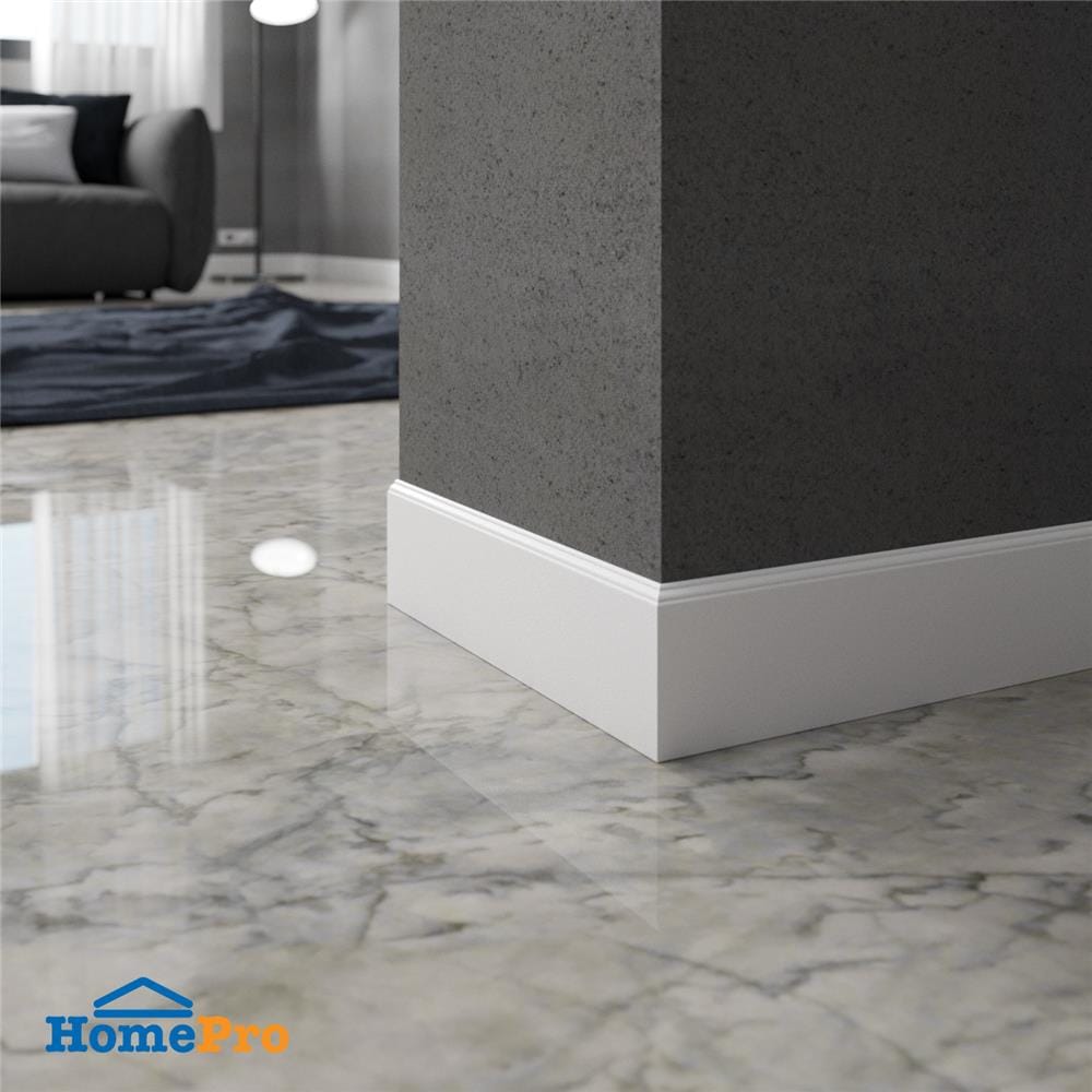 บัวพื้นPS CROBERN-3405 9x300x0.7 ซม. สีขาว