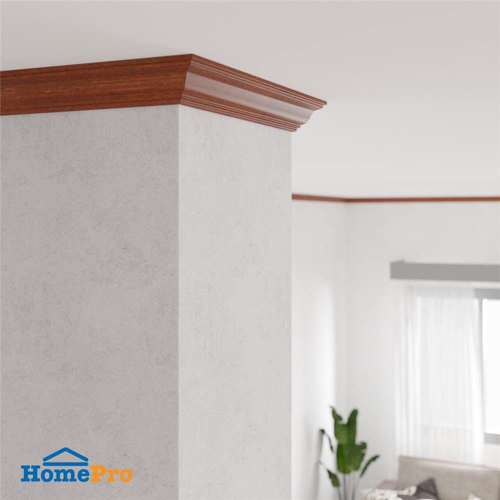 บัวฝ้าPS CROBERN-2401 6.5x300x1 ซม. สีมะค่า
