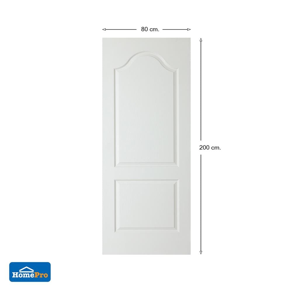 ประตูภายใน HDF AZLE สุโขทัย 2 ลูกฟัก 80X200 ซม. สีรองพื้น