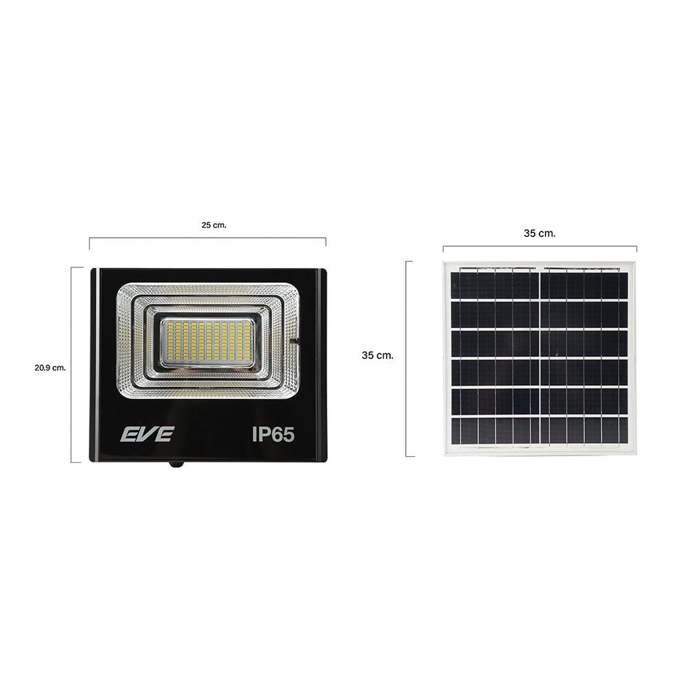 ไฟสปอทไลท์ SOLAR EVE 596122 60 วัตต์ WARMWHITE สีดำ